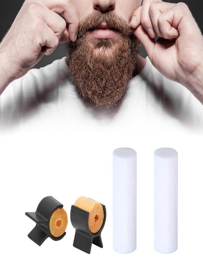 فلاين أداة تشكيل لحية المقود، زوجان من أدوات تجعيد الشارب المحمولة للرجال، أداة تشكيل اللحية، هدايا للأب، الابن، الزوج، الحبيب (صغير/متوسط) - Image 5